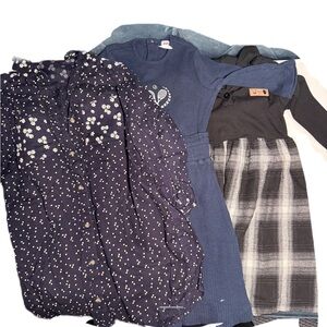 Navy and Black Dress Collection girls sz 5